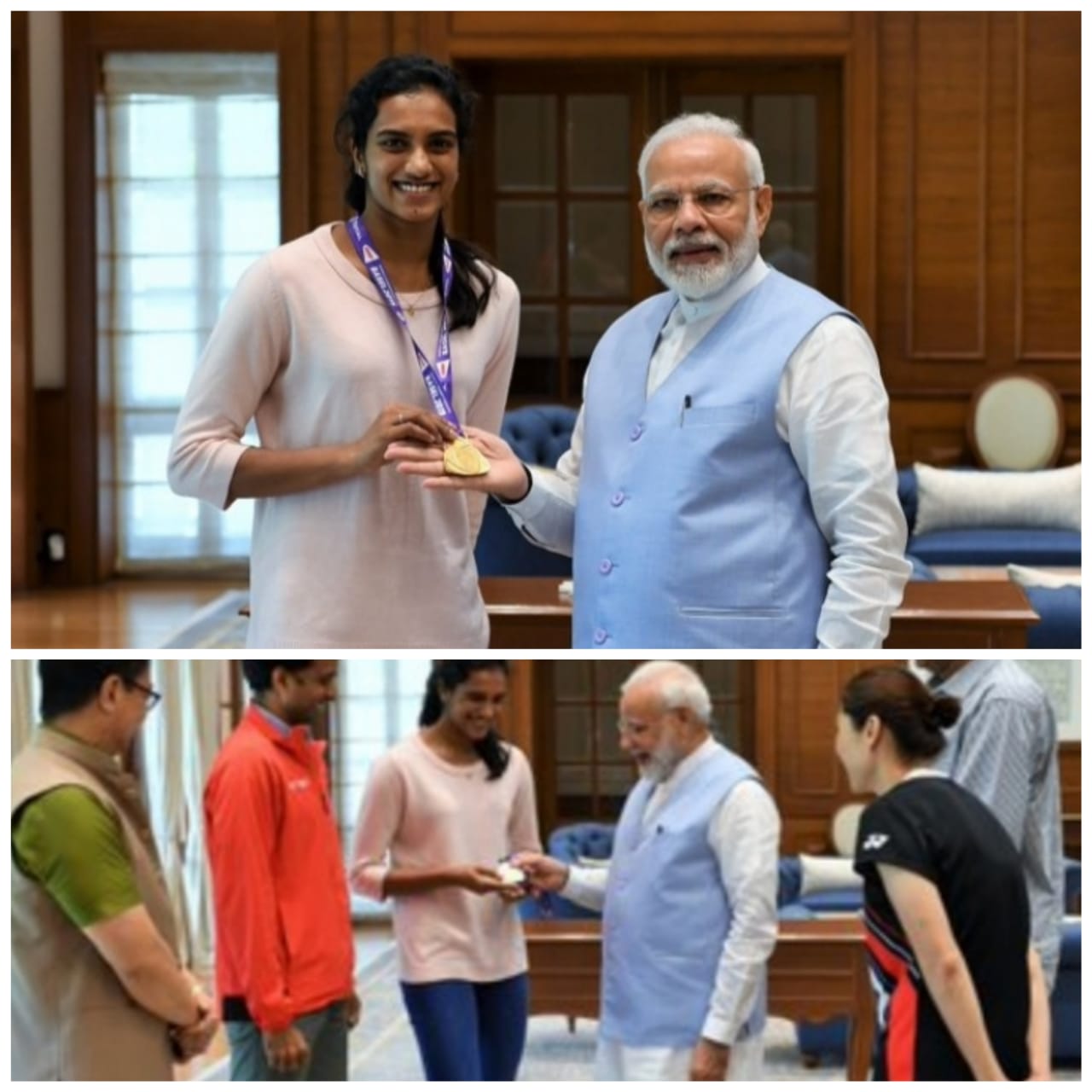 पीवी सिंधु ने प्रधानमंत्री से की मुलाकात-