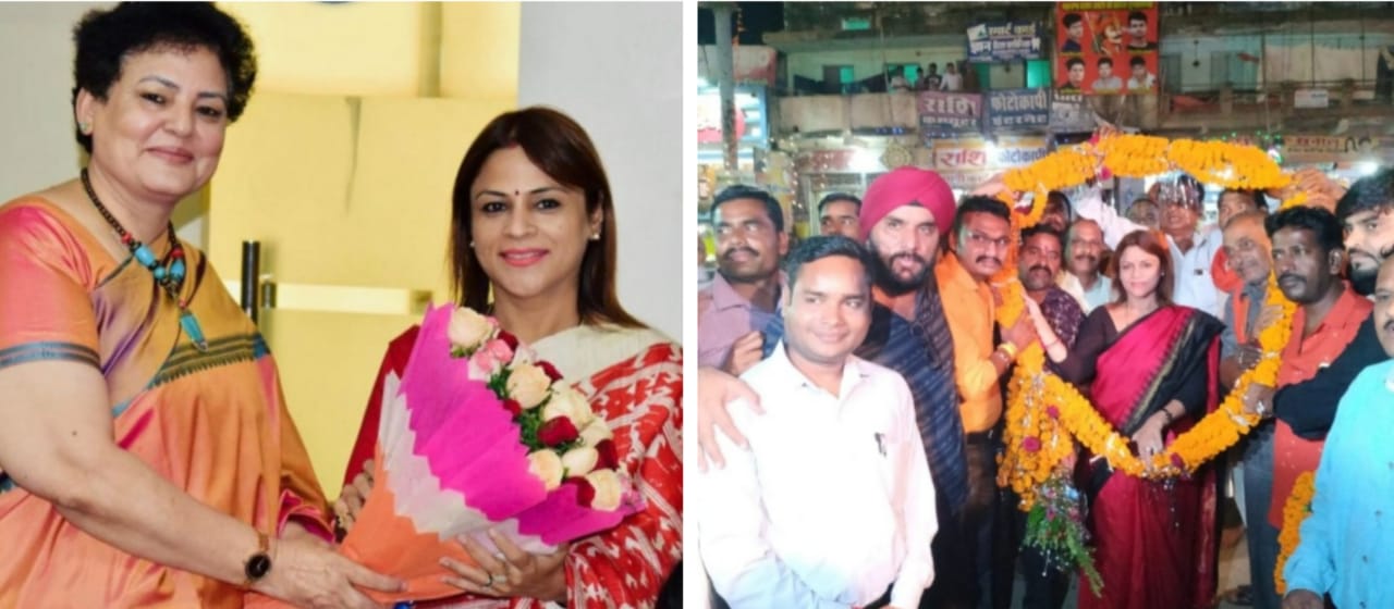 राष्ट्रीय महिला आयोग के सलाहकार बनी हर्षिता पांडेय,नगर आगमन पर हुआ भव्य स्वागत-अरविन्द तिवारी की रिपोर्ट-तखतपुर ( बिलासपुर )