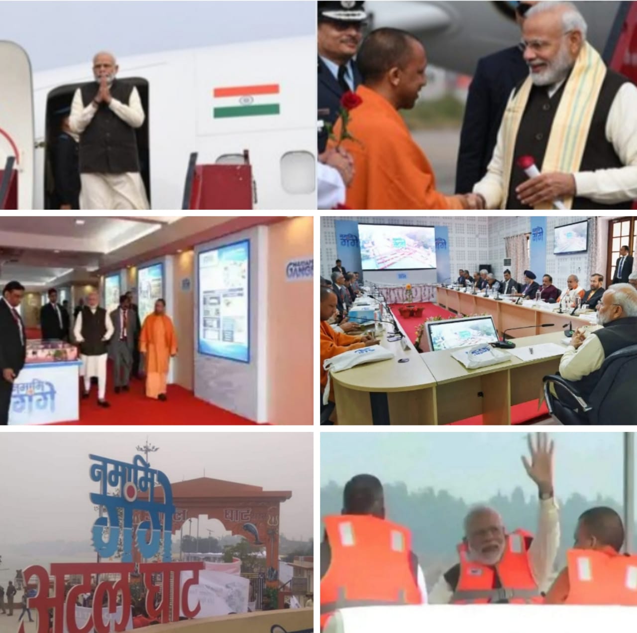 प्रधानमंत्री नरेन्द्र मोदी ने राष्ट्रीय गंगा परिषद की बैठक के साथ लिया नौकायान का आनंद-
