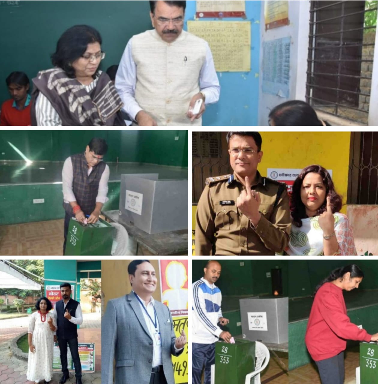 प्रशासनिक अधिकारियों सहित आमजनताओं ने किया मतदान, अरविन्द तिवारी की रिपोर्ट-  रायपुर-