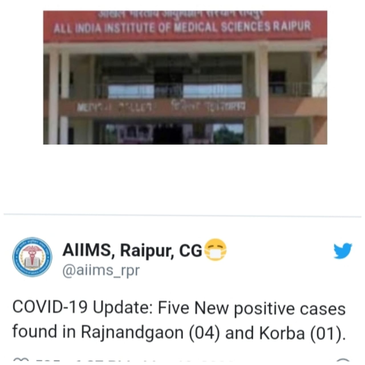 आज छग में मिले पाँच नया कोरोना मरीज , 41 एक्टिव-रायपुर