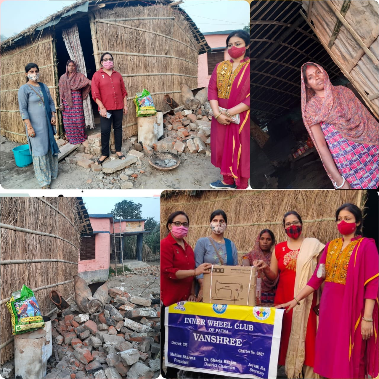 मानवता ही सच्चा धर्म,IWC पटना वनश्री ने पीड़ित परिवार को दिखाई जिने कि नई राह-पटना