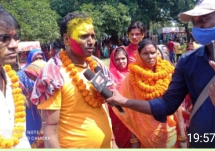 घोसरामा पंचायत के वार्ड संख्या दो से मीरा देवी ने किया नामांकन-दरभंगा